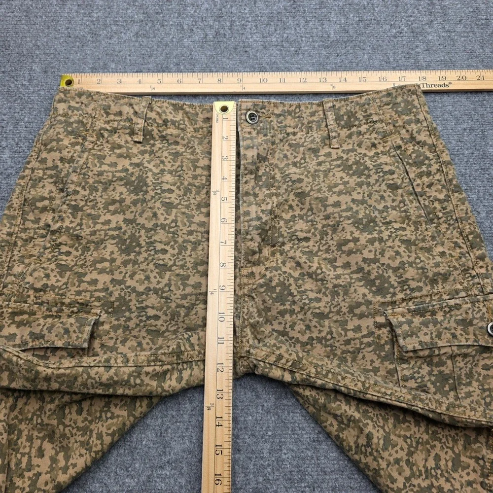 Levis Mens 34 Digital Camo Cargo Shorts Tan Brown Tactical Utility Cotton 12463